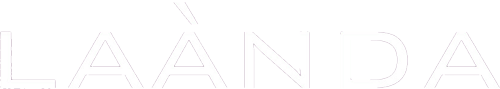 laànda logo bianco scritta